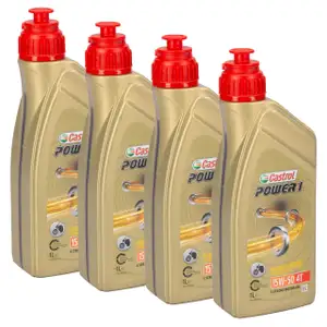 4L 4 Liter CASTROL POWER 1 15W-50 4T 4-TAKT Motorrad Motoröl API SN JASO MA-2