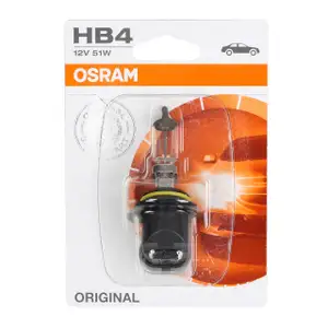 OSRAM Halogenlampe HB4 ORIGINAL LINE 12V 51W P22d 9006-01B