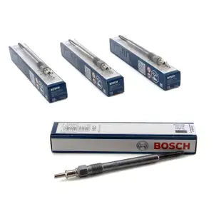 4x BOSCH GLP008 0250202142 Glühkerze MERCEDES W202 W203 W210 W211 OM611 OM646