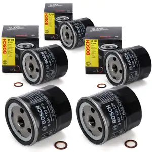 5x BOSCH 0451103079 Ölfilter OPEL Astra F G H Corsa A B C Vectra A B C Zafira A B 93156300