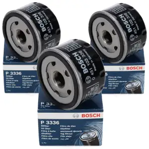 3x BOSCH 0451103336 Ölfilter für ALFA ROMEO DACIA MITSUBISHI NISSAN OPEL RENAULT