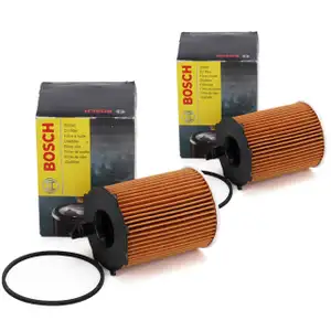 2x BOSCH 1457429238 Ölfilter CITROEN FIAT FORD MAZDA MINI OPEL PEUGEOT VOLVO 1.4-1.6 D