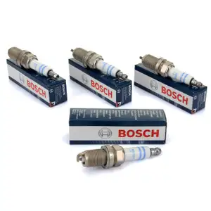 4x BOSCH FR7DE2 0242235797 Zündkerze AUDI A3 8P Leon Octavia 2 VW Golf 5 Passat B6 2.0 FSI