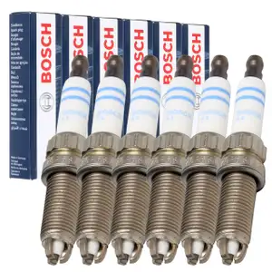 6x BOSCH ZGR6STE2 0242140507 Zündkerze BMW 1er E88 E82 3er E90-93 5er E60 N54 12120037244