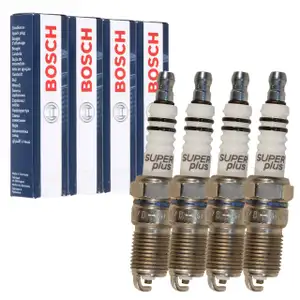 4x BOSCH HR7DC+ 0242235661 Zündkerze MERCEDES-BENZ M102 M103 W0031590603