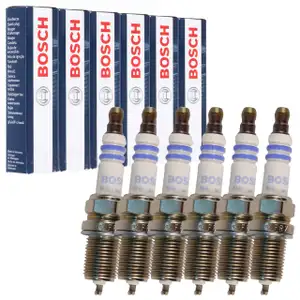 6x BOSCH FR7KPP33U+ 0242236544 Zündkerze NISSAN Skyline GT-R (R33 R34) RB25