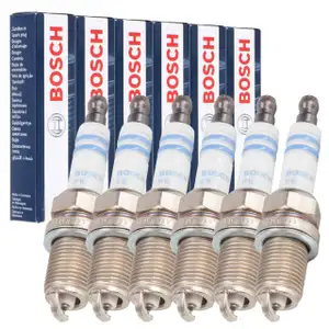 6x BOSCH 0242236571 FR7KI332S CNG LPG GAS Zündkerze für FORD MERCEDES OPEL VW