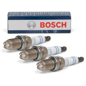 3x BOSCH 0242229648 Zündkerze OPEL Agila A Corsa B C 1.0 12V 54/58 PS bis 08.2003