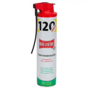 BALLISTOL 120 Jahre Jubiläumsedition Universalöl Rostschutz Schmieröl Pflegeöl 400ml+120ml