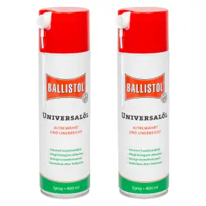 2x 400ml BALLISTOL 21810 Universalöl Rostschutz Maschinenöl Schmieröl Pflegeöl Öl