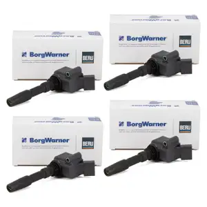 4x BERU ZSE137 Zündspule + Zündkerzenstecker VW Golf 7 8 AUDI A1 A3 A4 A6 A7 1.8/2.0 TSI