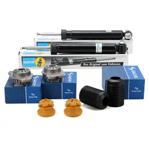 2x BILSTEIN B4 Stoßdämpfer + SACHS Staubschutz + Domlager BMW 5er F11 Touring hinten