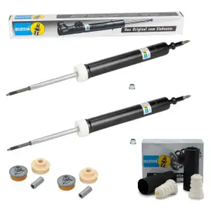 2x BILSTEIN B4 Stoßdämpfer Staubschutz FEBI Domlager BMW E82 E88 Standard Fahrwerk hinten