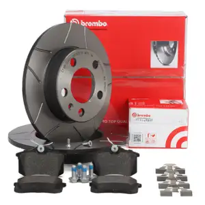 Brembo MAX LINE Bremsscheiben + Beläge AUDI A3 8L1 VW Golf 4 Polo 9N 6R 6C hinten