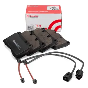 BREMBO P85110 Bremsbeläge + Warnkontaktsensor VW Touareg (7L) (7P) PR-1LE/1LC vorne