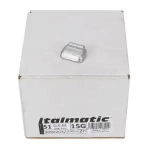 GEMATIC 10004 Auswuchtgewicht Schlaggewicht für Stahlfelge ZINK-SILBER 100 Stück x 15g