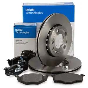 DELPHI Bremsscheiben + Beläge VW Polo 9N Fox SKODA Fabia 1 2 Roomster vorne