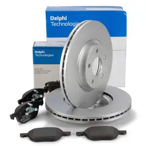 DELPHI Bremsscheiben + Beläge FORD C-Max 1 2 Focus 2 3 Kuga 1 2 vorne