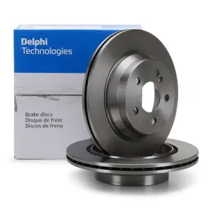 DELPHI BG3758 Bremsscheiben Satz MERCEDES W211 W212 X204 C218 X218 C219 hinten