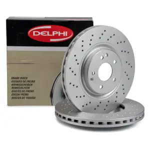 DELPHI BG3985C Bremsscheiben Satz MERCEDES C-Klasse W203 S203 CLK C209 A209 SLK R171 vorne