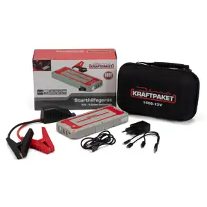 Dino KRAFTPAKET 136150 12V Starthilfegerät 3in1 500A (1500A) 1700mAh + Powerbank