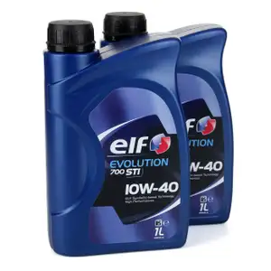 2L 2 Liter elf Evolution 700 STI 10W-40 Motoröl für VW 501.01/505.00 MB 229.1