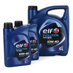 7L 7 Liter elf Evolution 700 STI 10W-40 Motoröl für VW 501.01/505.00 MB 229.1