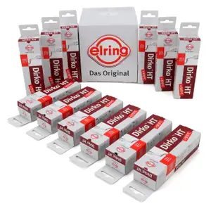 12x 70ml ELRING 705.708 DIRKO-HT ROT Spezial Silikon Dichtmasse Dichtungsmasse