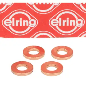 4x ELRING 572.260 Dichtring Düsenhalter Wärmeschutzscheibe Injector Seals