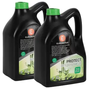 10L 10 Liter EUROREPAR PROTECT 0W-20 Motoröl Öl CITROEN PEUGEOT PSA B71 2010