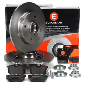 EUROREPAR Bremsscheiben + Radlager + Bremsbeläge PEUGEOT 2008 I ab ORGA 15050 hinten