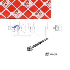 FEBI Spurstange Axialgelenk RENAULT Megane 4 Scenic 4 Grand Scenic 4 vorne 485216564R