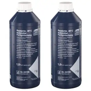 2x 1,5L FEBI 24196 Kühlerfrostschutz BLAU READY MIX für MERCEDES 235.0 0009890825