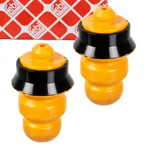 2x FEBI Anschlagpuffer Gummianschlag CITROEN C-Elysee PEUGEOT 207 207+ 301 hinten 516680