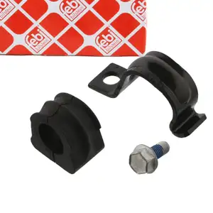 FEBI 27318 PROKIT Stabilisatorlager 21mm + Halterung VW Golf 4 A3 8L TT Octavia 1 vorne