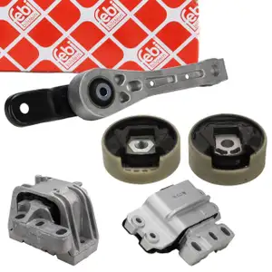 FEBI Motorlager Set VW Golf 5 A3 8P Leon 1P Octavia 2 Superb 2 1.9 TDI mit Schaltgetriebe