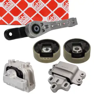 FEBI Motorlager Set VW Golf 6 Caddy 3 A3 8P Octavia 2 Superb 2 Yeti 2.0 TDI mit Schaltung