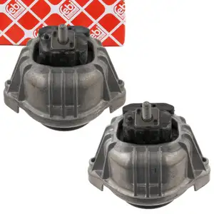 2x FEBI Motorlager Hydrolager BMW 1er E81-88 3er E90-93 X1 E84 Z4 E89 N43 N45 N46 N20