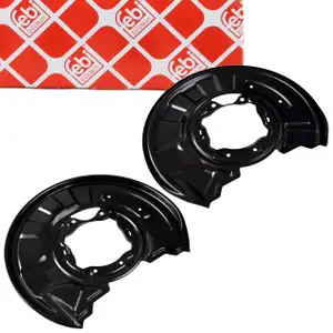 2x FEBI Spritzblech Ankerblech Bremsscheibe MERCEDES W204 S204 C204 A207 C207 hinten