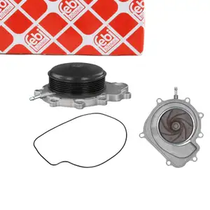 FEBI 103075 Wasserpumpe + Dichtung MERCEDES W204 W212 W221 X204 W447 OM651 A6512001901