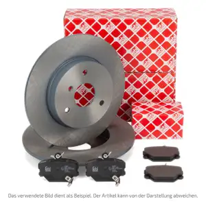 FEBI Bremsscheiben + Bremsbeläge CITROEN C4 Cactus bis ORGA 15063 PEUGEOT 301 vorne