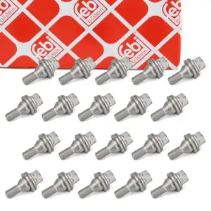 20x FEBI 26590 Radbolzen Radschrauben M12x1,5mm 21mm für CITROEN PEUGEOT TOYOTA