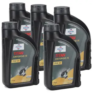 5L 5 Liter FUCHS TITAN SINTOPOID FE SAE 75W-85 Achsöl Achsgetriebeöl API GL-5