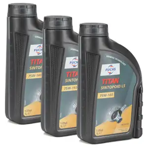 3L 3 Liter FUCHS Achsöl Achsgetriebeöl TITAN SINTOPOID LS SAE 75W-140 API GL-5