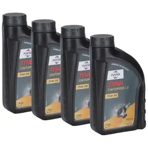 4L 4 Liter FUCHS TITAN SINTOPOID LS 75W-90 Getriebeöl Achsgetriebeöl API GL-4 GL-5