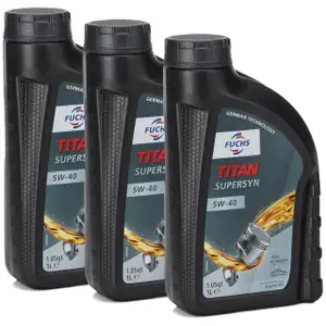 3L FUCHS TITAN SUPERSYN 5W-40 Motoröl Öl MB 229.3 VW 502/505.00 RN0700 RN0710