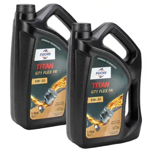 10L 10 Liter FUCHS TITAN GT1 FLEX FR 5W-30 Motoröl MB 229.51/52 PSA B71 2290 RENAULT RN17