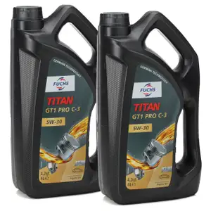 8L 8 Liter FUCHS MOTORÖL TITAN GT1 Pro C-3 5W30 BMW LL04 VW 504/507.00 MB 229.51