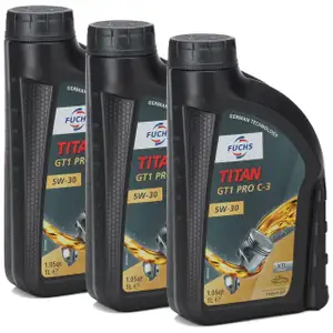 3L 3 Liter FUCHS MOTORÖL TITAN GT1 Pro C-3 5W30 BMW LL04 VW 504/507.00 MB 229.51