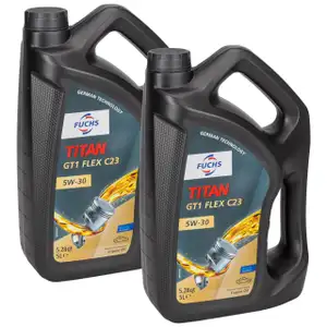 10L 10 Liter FUCHS TITAN GT1 FLEX C23 5W-30 Motoröl BMW LL04 MB 229.31/51/52 VW 505.00/01